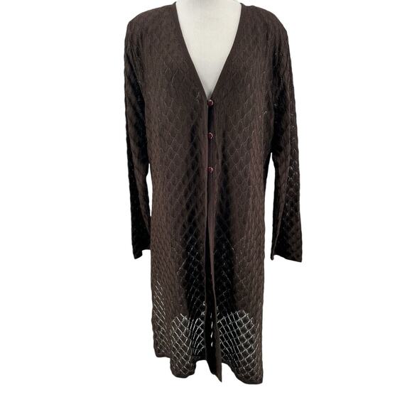 Exclusively Misook Women´s Brown Longer Length Long...